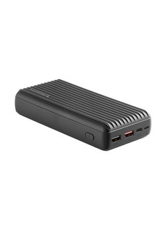 30000.0 mAh 30000 mAh High Capacity Power Bank With Power Delivery And Quick Charge Black