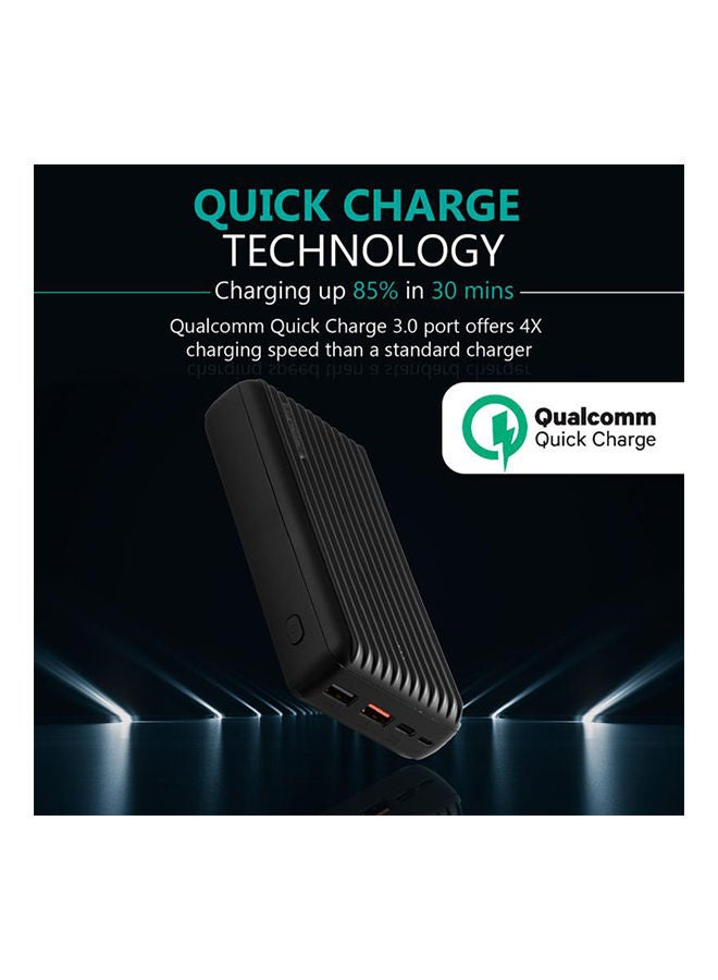 PROMATE - 30000.0 mAh 30000 mAh High Capacity Power Bank With Power Delivery And Quick Charge Black - Image 1