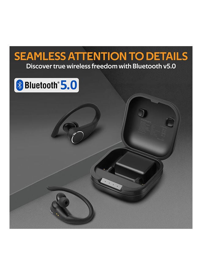 PROMATE - Smart Sporty Tws Earbuds With Intellitap Black - Image 1
