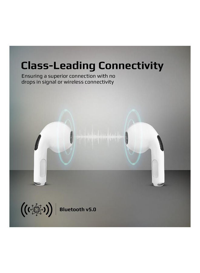 PROMATE High Fidelity Tws Earbuds White  - Image 3