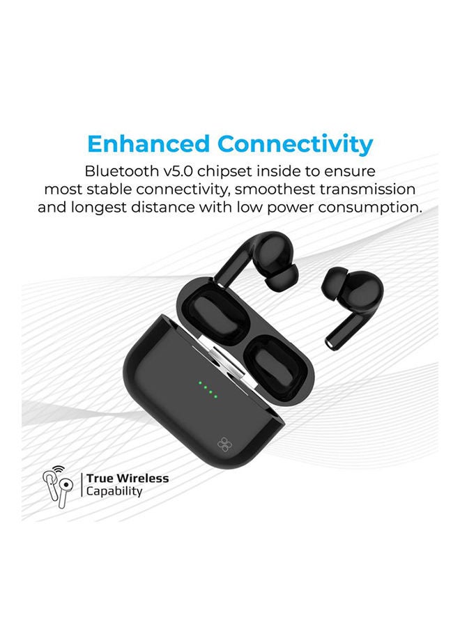 PROMATE High Definition Intelitouch Tws Earphone Black  - Image 2