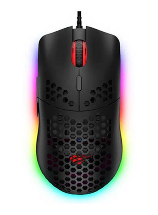ماوس ألعاب جيم نوت Ms1023 قابل للبرمجة بتصميم خلية نحل ومزود بإضاءة RGB - 6 أزرار، DPI 6400 - v1625862725/N48936385A_1