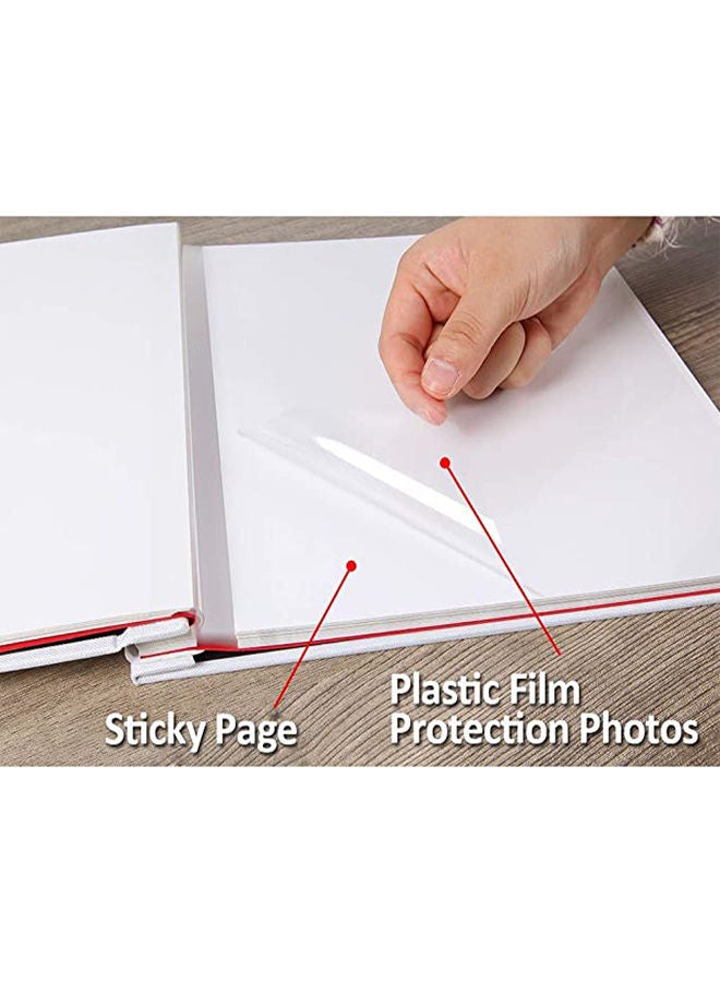 40-Page Self Adhesive Photo Album White
