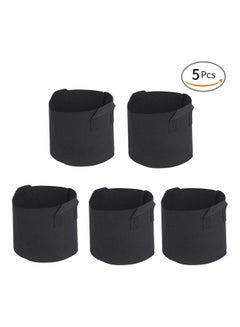 Generic 5-Piece Grow Bags Set Black  - Image 1
