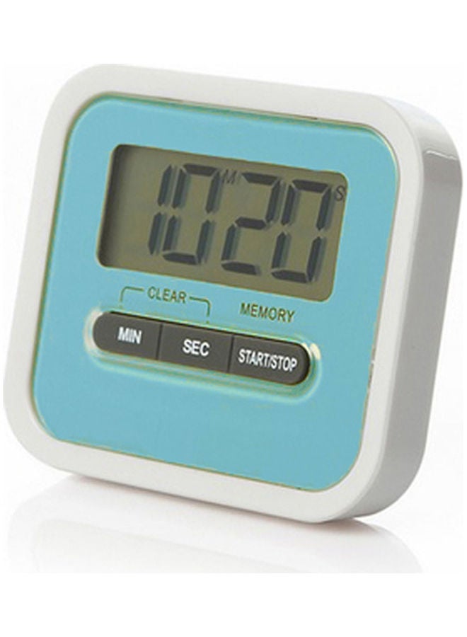Magnet Kitchen Timer Blue/White 7.4x6.2x2cm  - Image 1