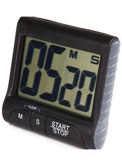 Digital Kitchen Timer Black 7.2x8.2x2.8cm