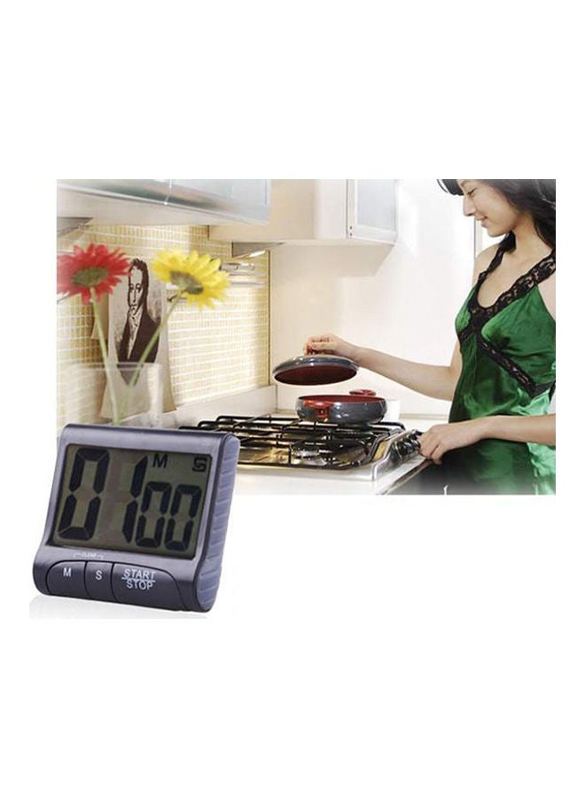Generic - Digital Kitchen Timer Black 7.2x8.2x2.8cm - Image 1