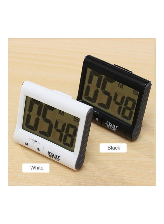 Generic - Digital Kitchen Timer Black 7.2x8.2x2.8cm - Image 1
