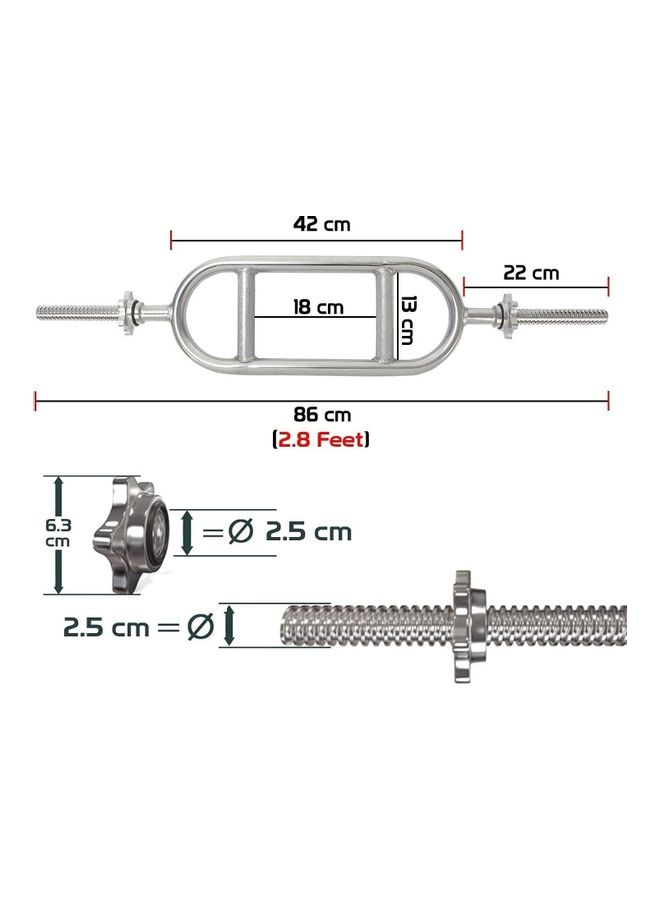ماكس سترينث قضيب أولمبي ثلاثي الرؤوس - Image 2
