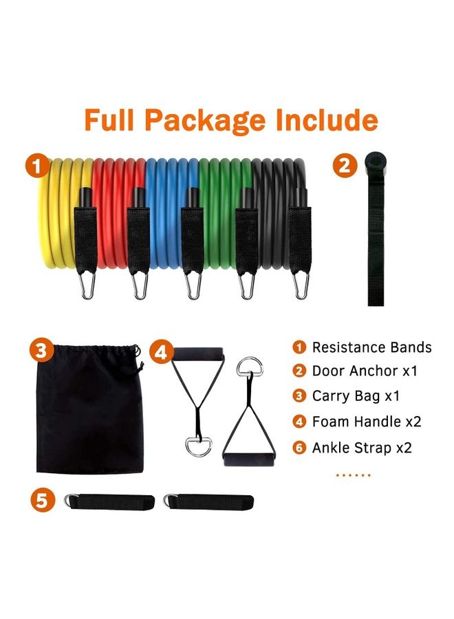 Max Strength 11-Piece Resistance Bands Set - Image 3