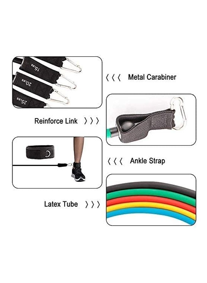 Max Strength 11-Piece Resistance Bands Set - Image 5