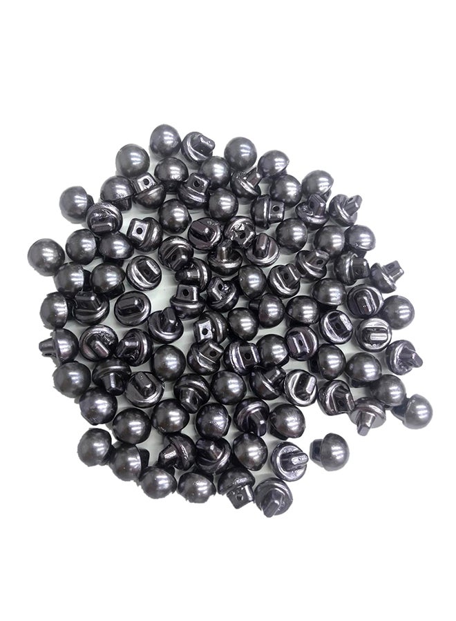 إن بي تي أزرار مُزينة باللؤلؤ وبوزن 200 جم رمادي - Image 1