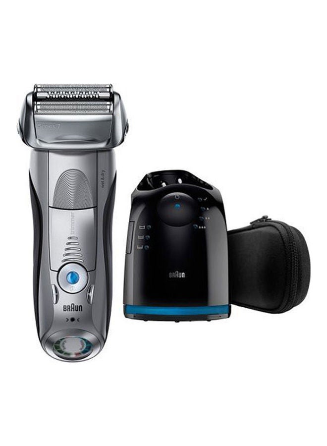 BRAUN 7899Cc Series 7 Electric Shaver With Clean & Charge System Silver  - Image 1