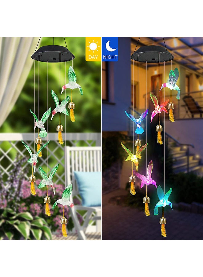 Arabest - Solar Power Colour Changing Hummingbirds Wind Chime Lights Multicolour - Image 1