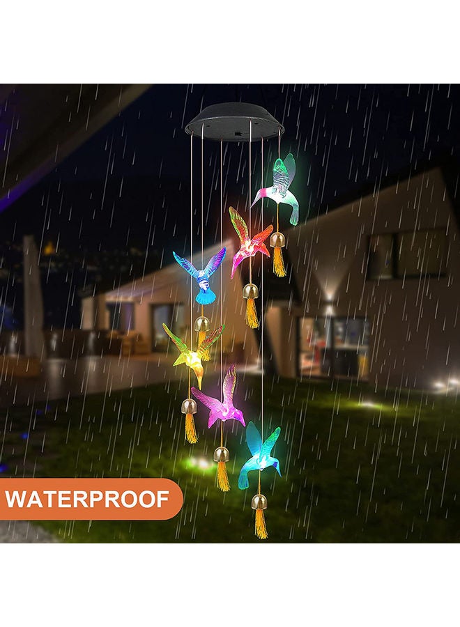 Arabest - Solar Power Colour Changing Hummingbirds Wind Chime Lights Multicolour - Image 1