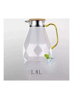 XiuWoo Glass Infuser Teapot With Lid Clear 1800ml  - Image 3