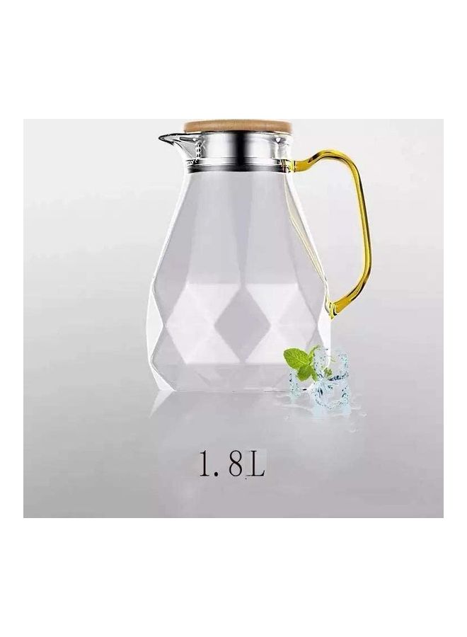 XiuWoo - Glass Infuser Teapot With Lid Clear 1800ml - Image 1