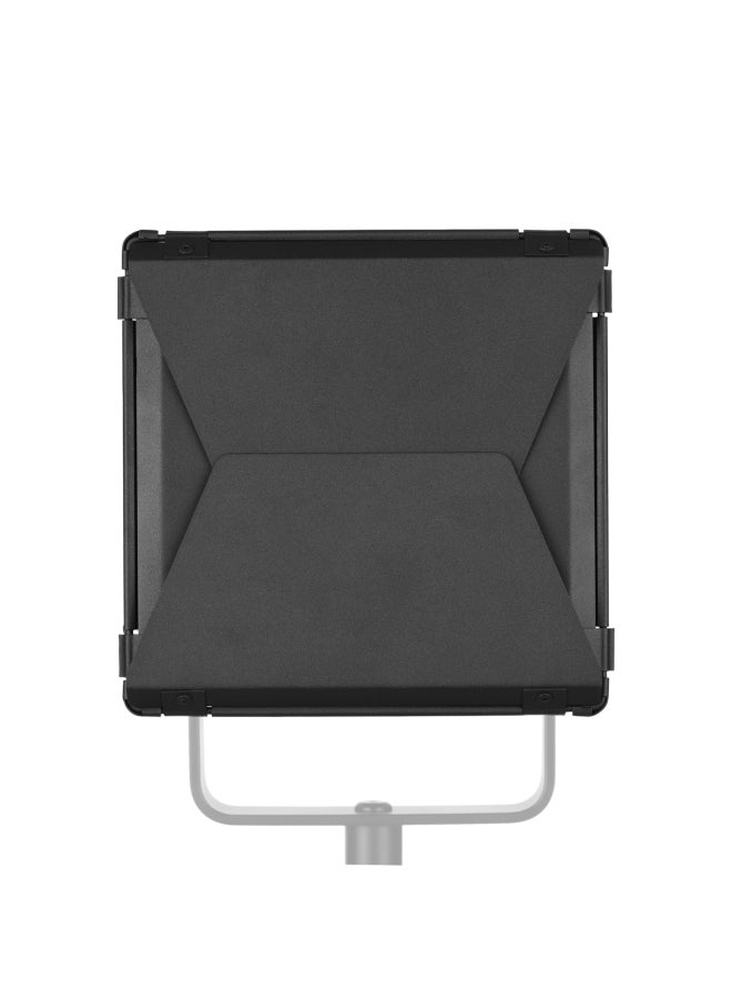 Godox - Barn Door Kit With Honeycomb Grid 4 Color Gel Filters Black - Image 1