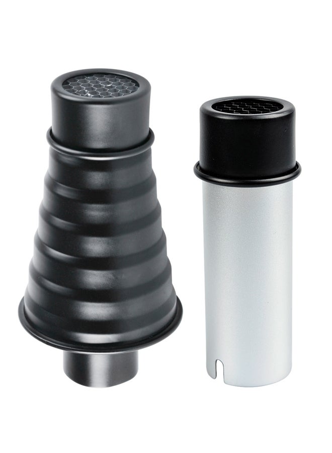 Godox Snoot With Honeycomb Grid For WITSTRO Speedlite Flash Black/Grey  - Image 1
