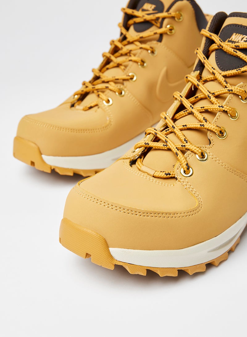 نايكي بوت مانوا من الجلد بيج - Image 4