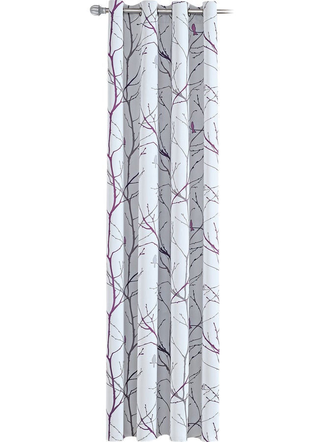 Generic - Tree Printed Window Shade Curtain Purple/White - Image 1