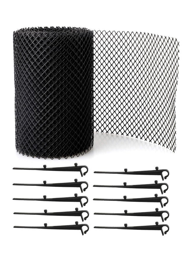 Generic - Leaf Protection Cover Gutter Net Black - Image 1