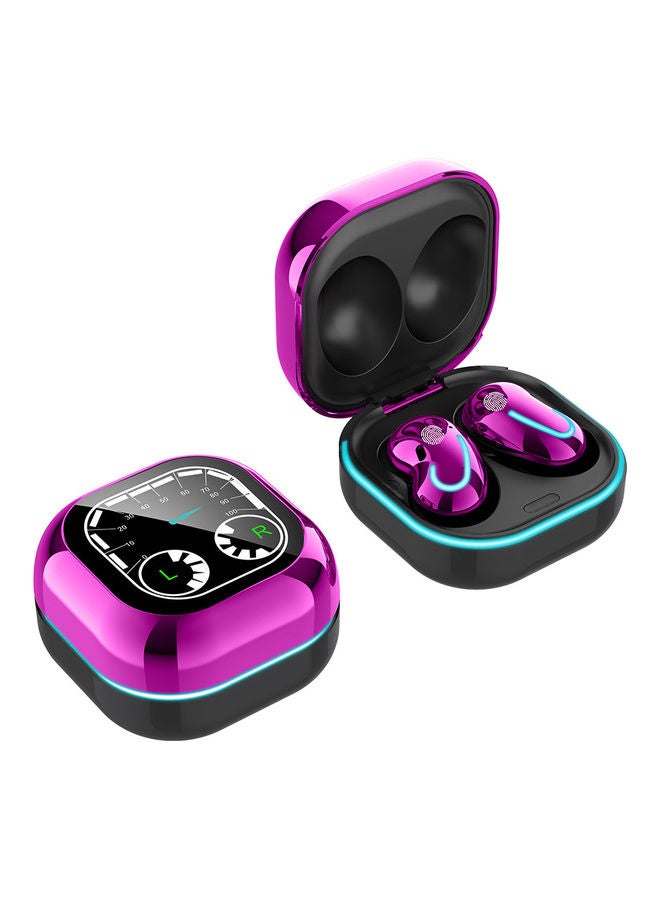 BT 5.1 Wireless Semi-In-Ear Earbuds Purple