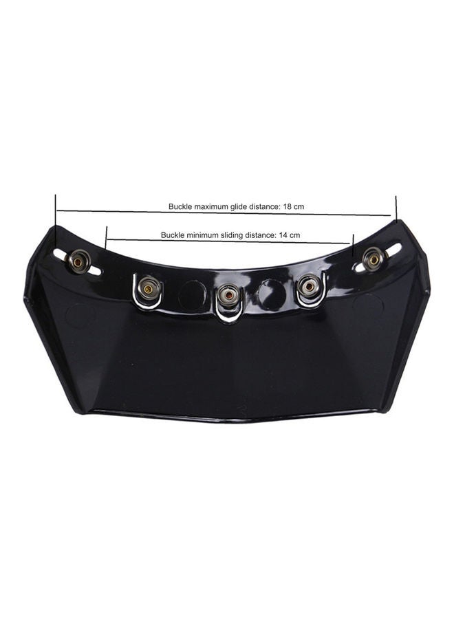 Generic 5-Snap Wind Visor Shield For Motorcycle Helmet  - Image 4
