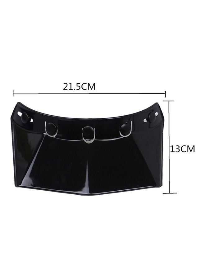 Generic 5-Snap Wind Visor Shield For Motorcycle Helmet  - Image 5