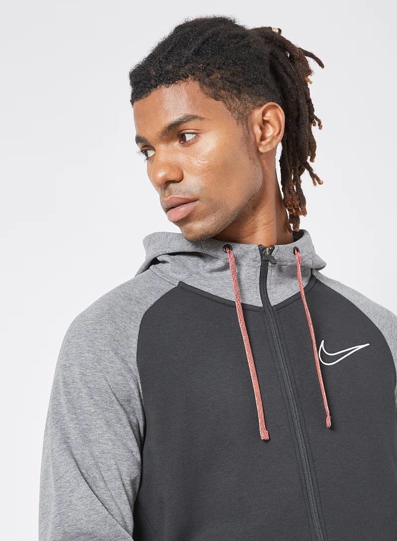 Nike Therma-Fit Full-Zip Fleece Hoodie Black