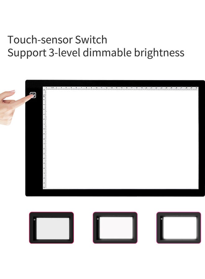 Generic - A4 Size Tracing LED Light Pad Set White/Black - Image 1