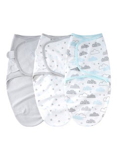 insular 3-Piece Soft Cotton Infant Sleeping Baby Swaddle Wrap S7 