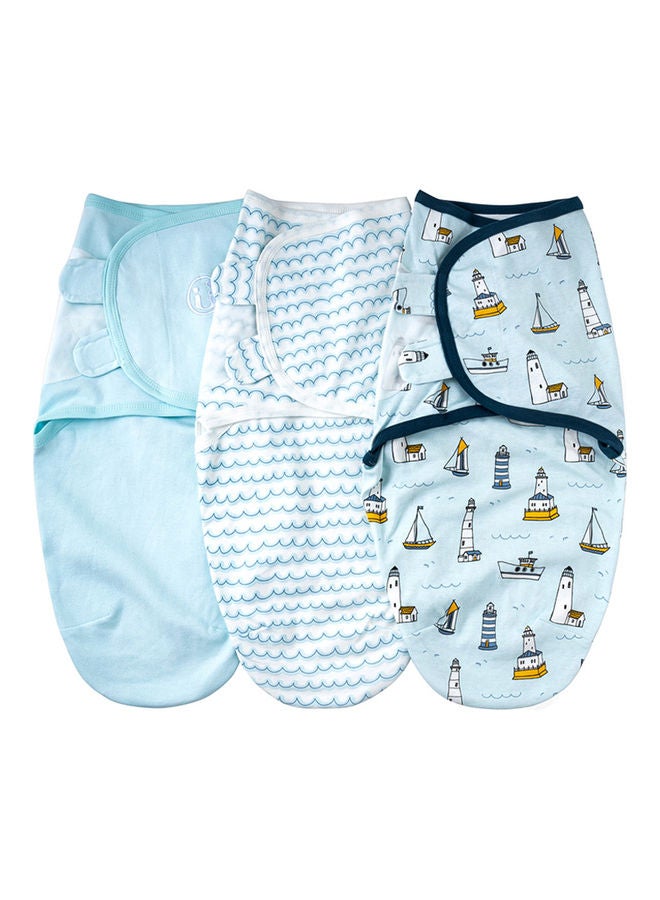 insular 3-Piece Soft Cotton Infant Sleeping Baby Swaddle Wrap S1 