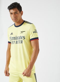 Arsenal 21/22 Away Football Jersey Yellow