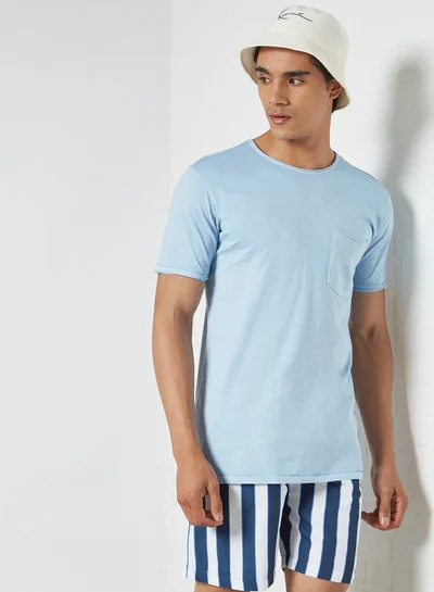 LINDBERGH Patch Pocket T-Shirt Light Blue