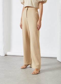 Sivvi x D'Atelier Straight Fit Trousers Beige  - Image 1