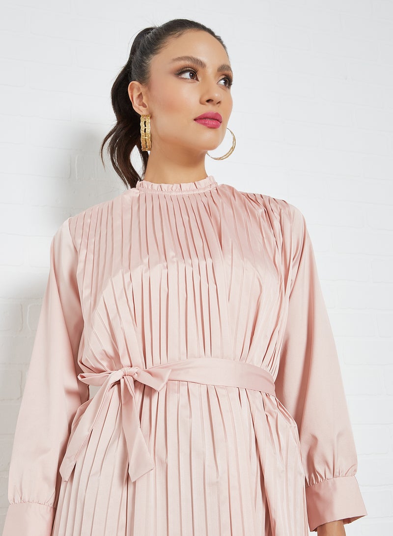 Sivvi x D'Atelier - Pleated Mini Dress Pink - Image 1