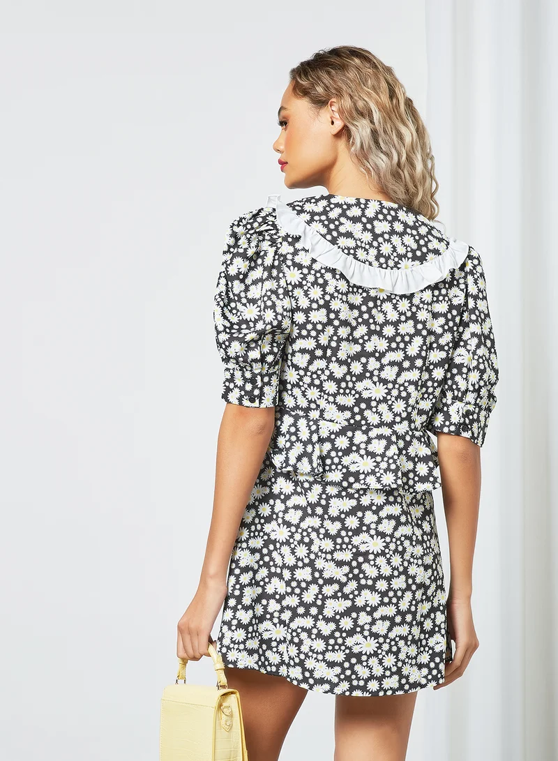 Sivvi x GenM All-Over Floral Print Dress