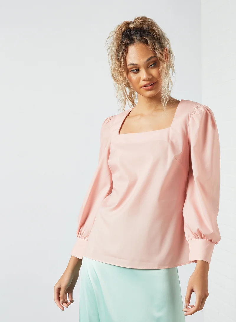 Sivvi x GenM Square Neck Blouse