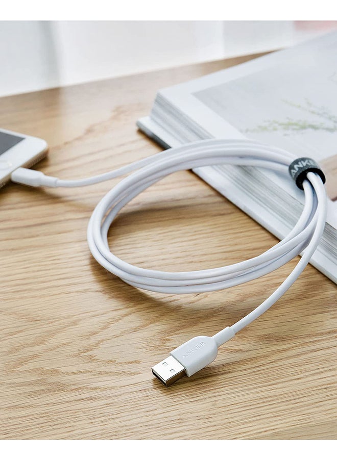 Anker - USB Charger Cable For iPhone White - Image 1