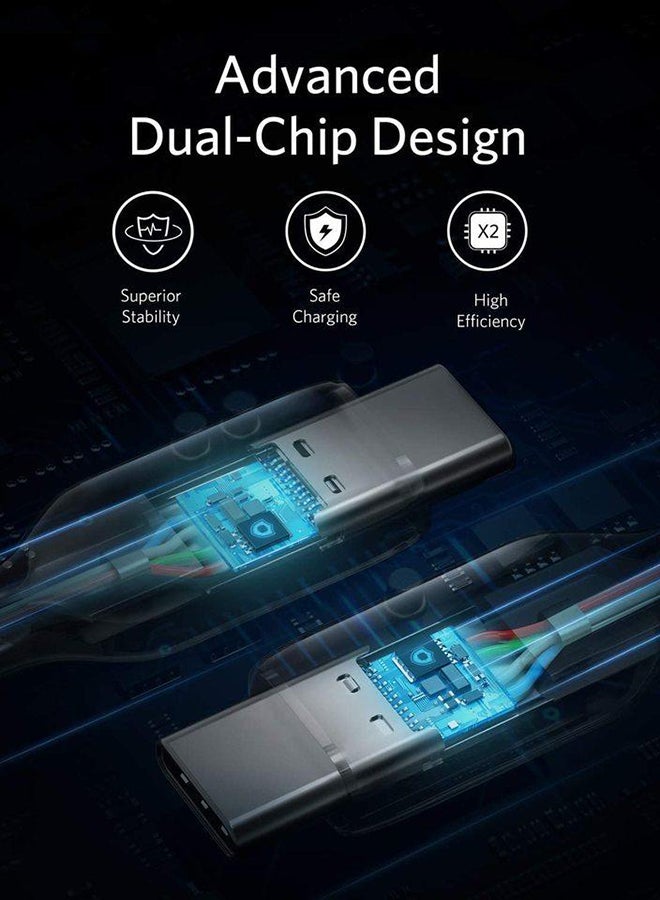 Anker - PowerLine III USB-C to USB-C 2.0 Cable USB C to USB C Cable 100W Balck - Image 1