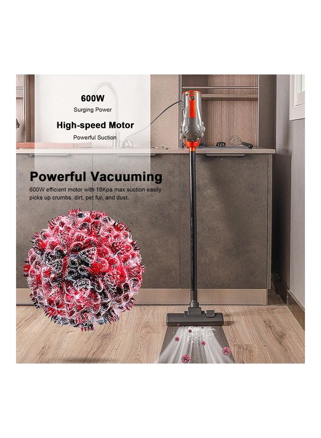 Corded Handheld Vacuum Cleaner 600 W H39320UK-LM Black/Red  - Image 2