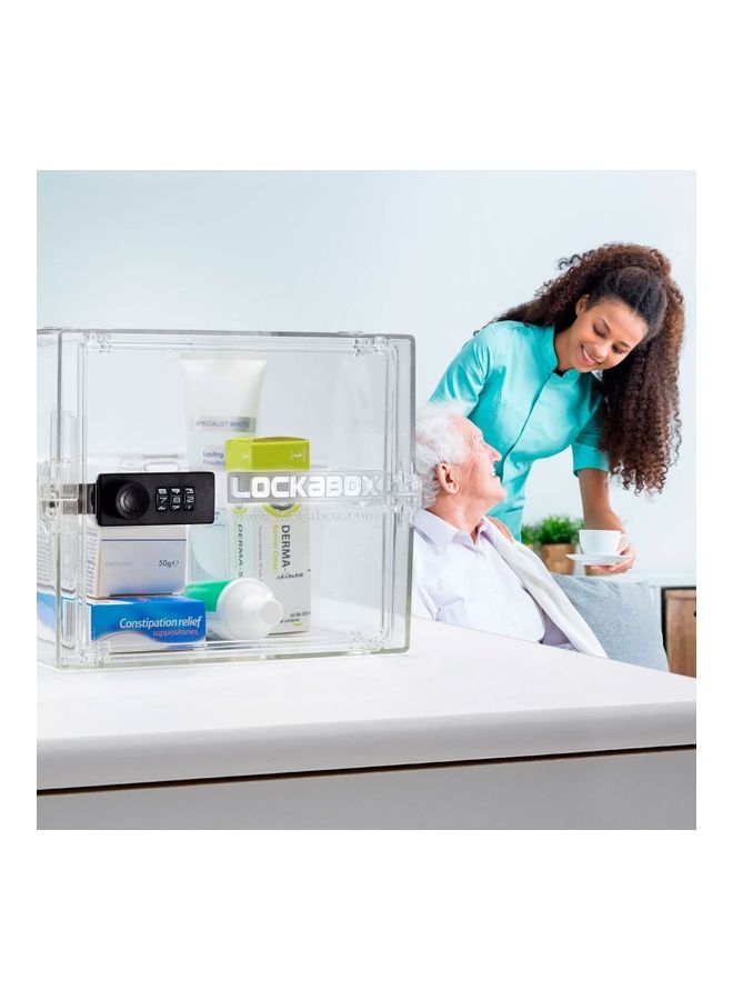 Lockabox Compact And Hygienic Lockable Box For Food Clear - Image 2