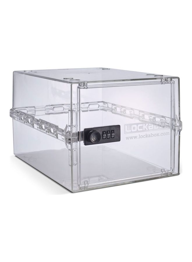 Lockabox Compact And Hygienic Lockable Box For Food Clear - Image 1
