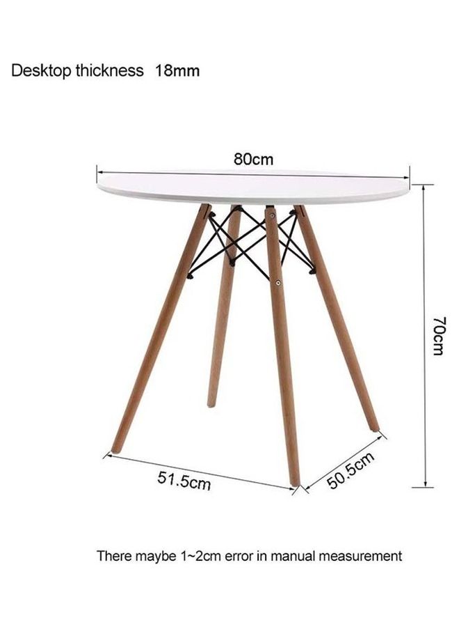 AKF 3-Piece Round Table With Patchwork Chairs Multicolour 80x70x63cm - Image 3