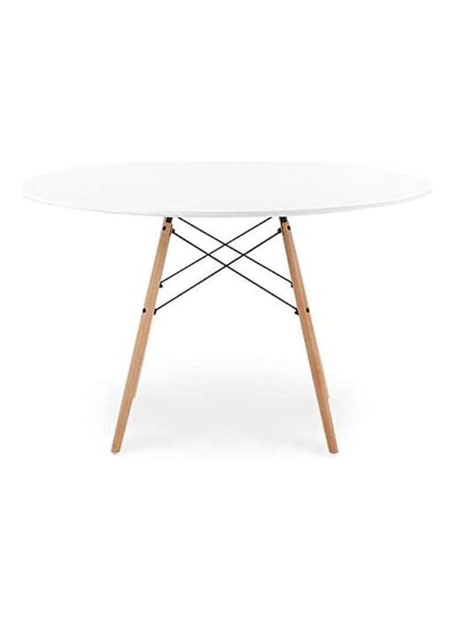 أيه كيه أف مجموعة طاولة مستديرة مع كراسي مكونة من 3 قطع أبيض 80x70x61سم - Image 5