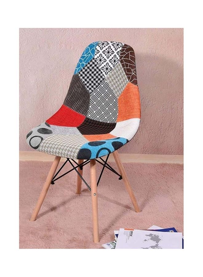 AKF Single Cushioned Patchwork Eames Chair Multicolour 51x82x47cm - Image 5