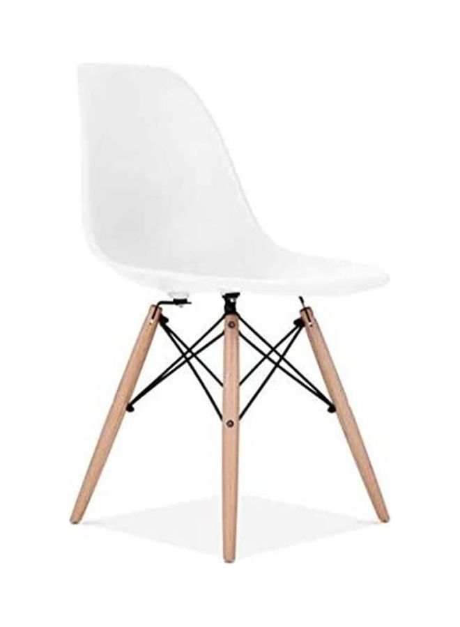 AKF 5-Piece Round Table With Eames Chairs White 80x70x546cm - Image 2