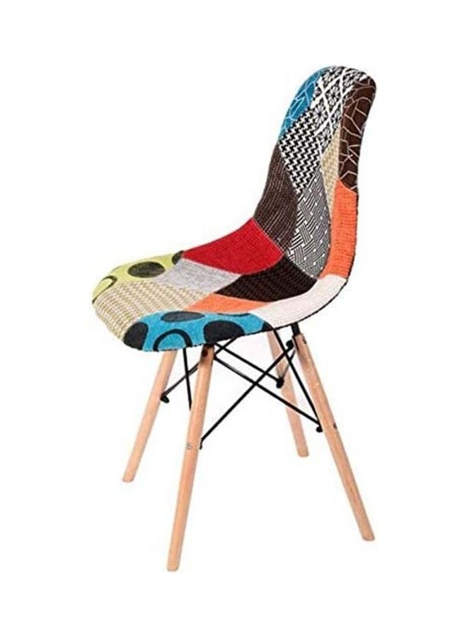 AKF Single Cushioned Patchwork Eames Chair Multicolour 51x82x47cm - Image 2