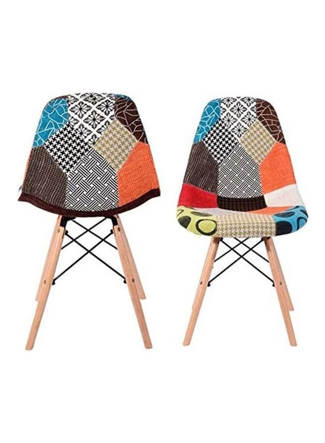 AKF Single Cushioned Patchwork Eames Chair Multicolour 51x82x47cm - Image 3